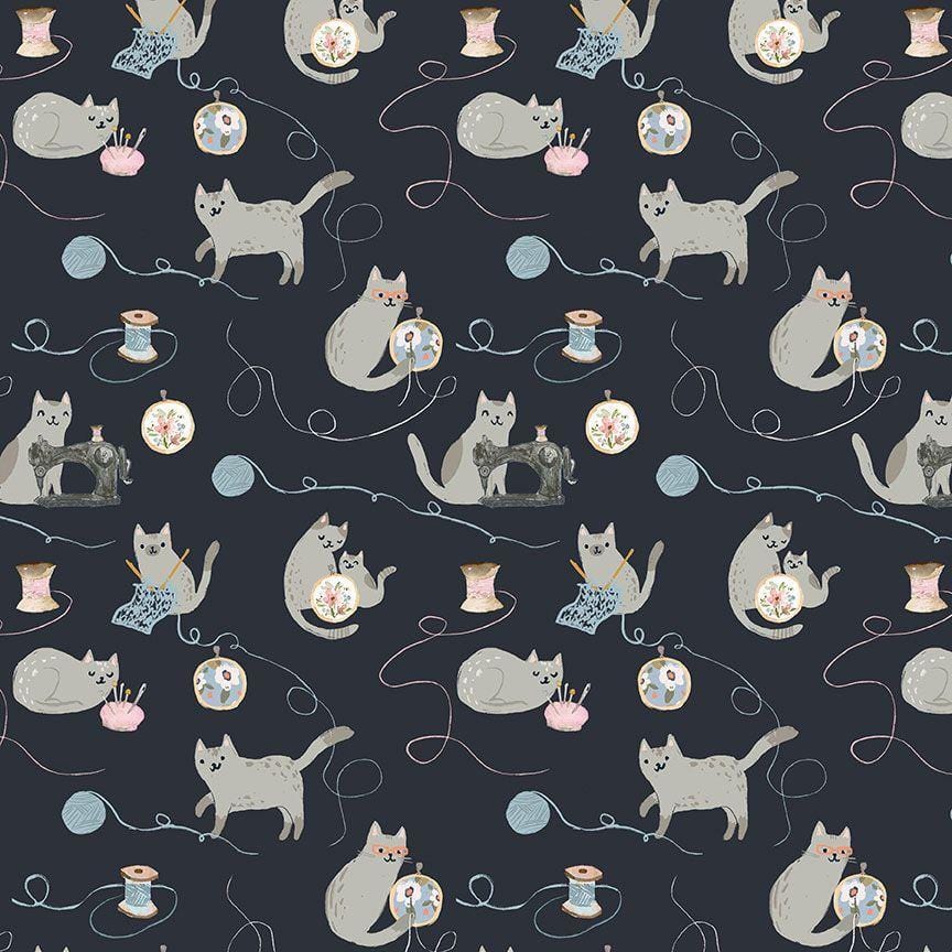 And Sew It Goes - Sewing Cats DCJ2639PEAT