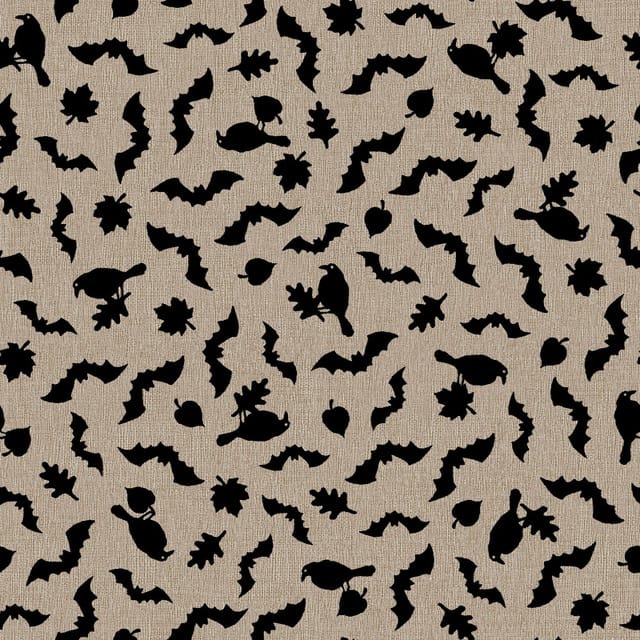 Bats and Crows Tan - Pumpkin Grove MAS11185-TJ