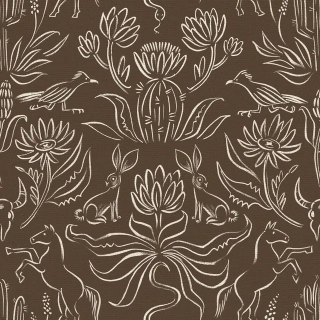 Desert Critters Brown - Desert Horses PSF120-21389