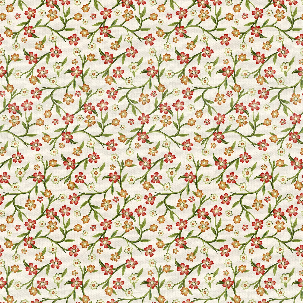 Floral Vines White - Grandma's Wallpaper PSF120-26791