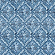 Folk Damask Blue - Grandma's Wallpaper PSF120-26778