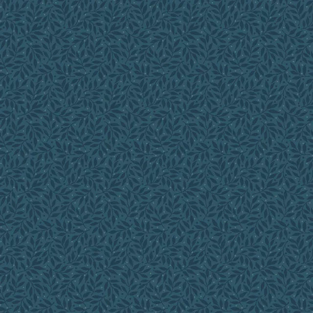 Leaf Vine Navy - Midnight Bloom MAS11265-N