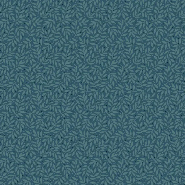 Leaf Vine Teal - Midnight Bloom MAS11265-Q