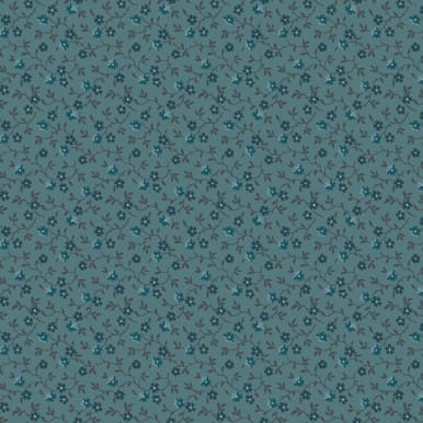 Little Flowers Teal Blue - Midnight Bloom MAS11264-Q