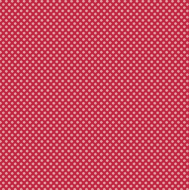 All Our Hearts - Micro Floral Red MAS10518-R