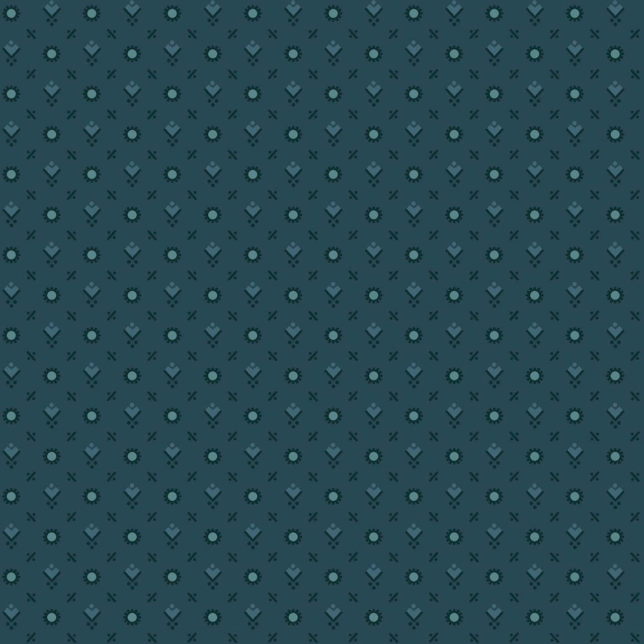 Foulard Navy Blue - Midnight Bloom MAS11268-N