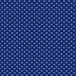 French Quarter - Flower Pattern Dark Blue MAS10605-B