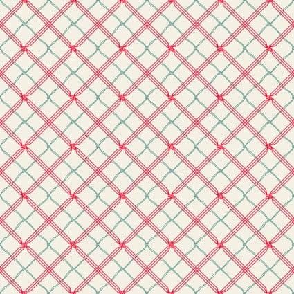 Holiday Stitches - Plaid Cream MAS11175-E