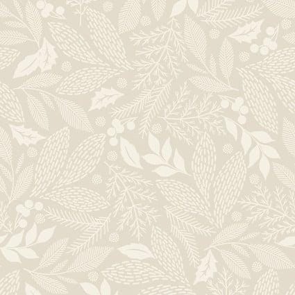 Holiday Stitches - Stitched Evergreens Cream MAS11173-E