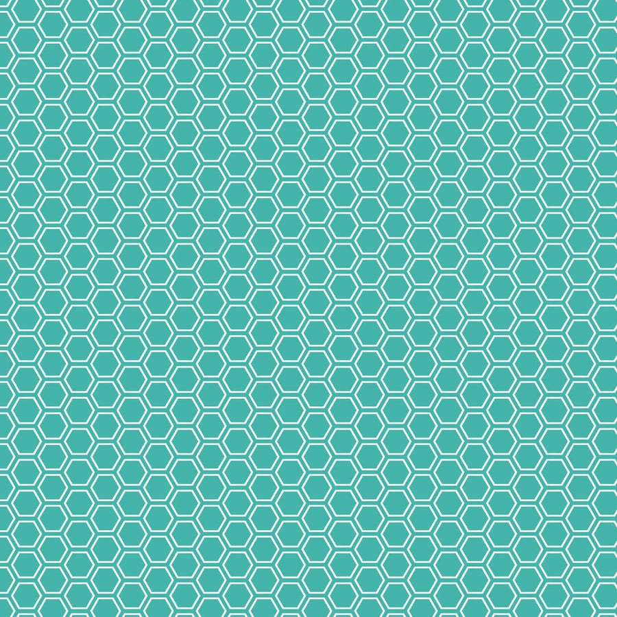 Kimberbell Basics Refreshed - Honeycomb Teal MAS8256-Q