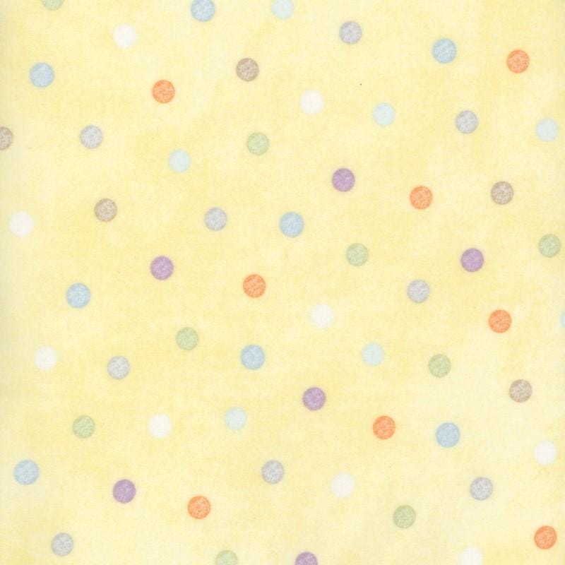 Little Chicks Flannel - Multi Dots Yellow MASF10565-S