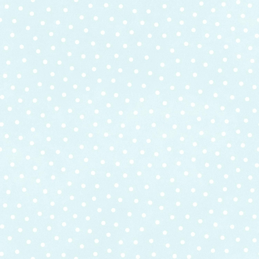 Little Lambies Woolies Flannel - Polka Dots Aqua Blue MASF18506-QW