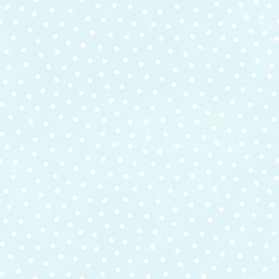 Little Lambies Woolies Flannel - Polka Dots Aqua Blue MASF18506-QW