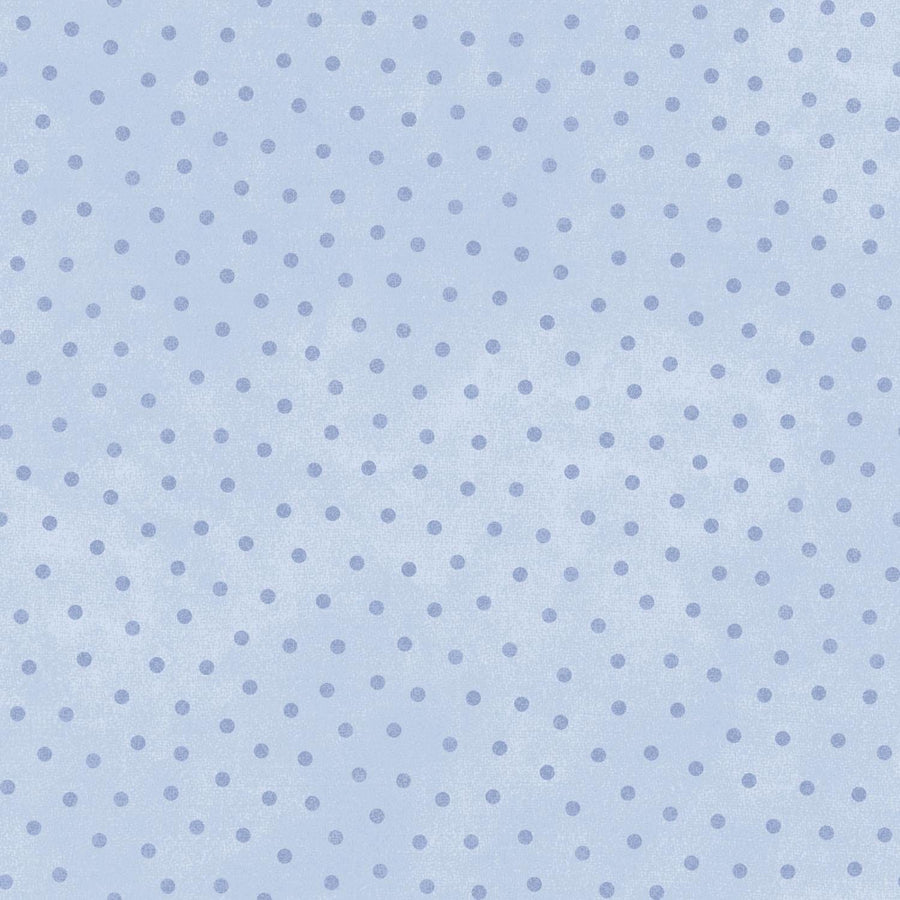 Little Lambies Woolies Flannel - Polka Dots Light Blue MASF18506-B2