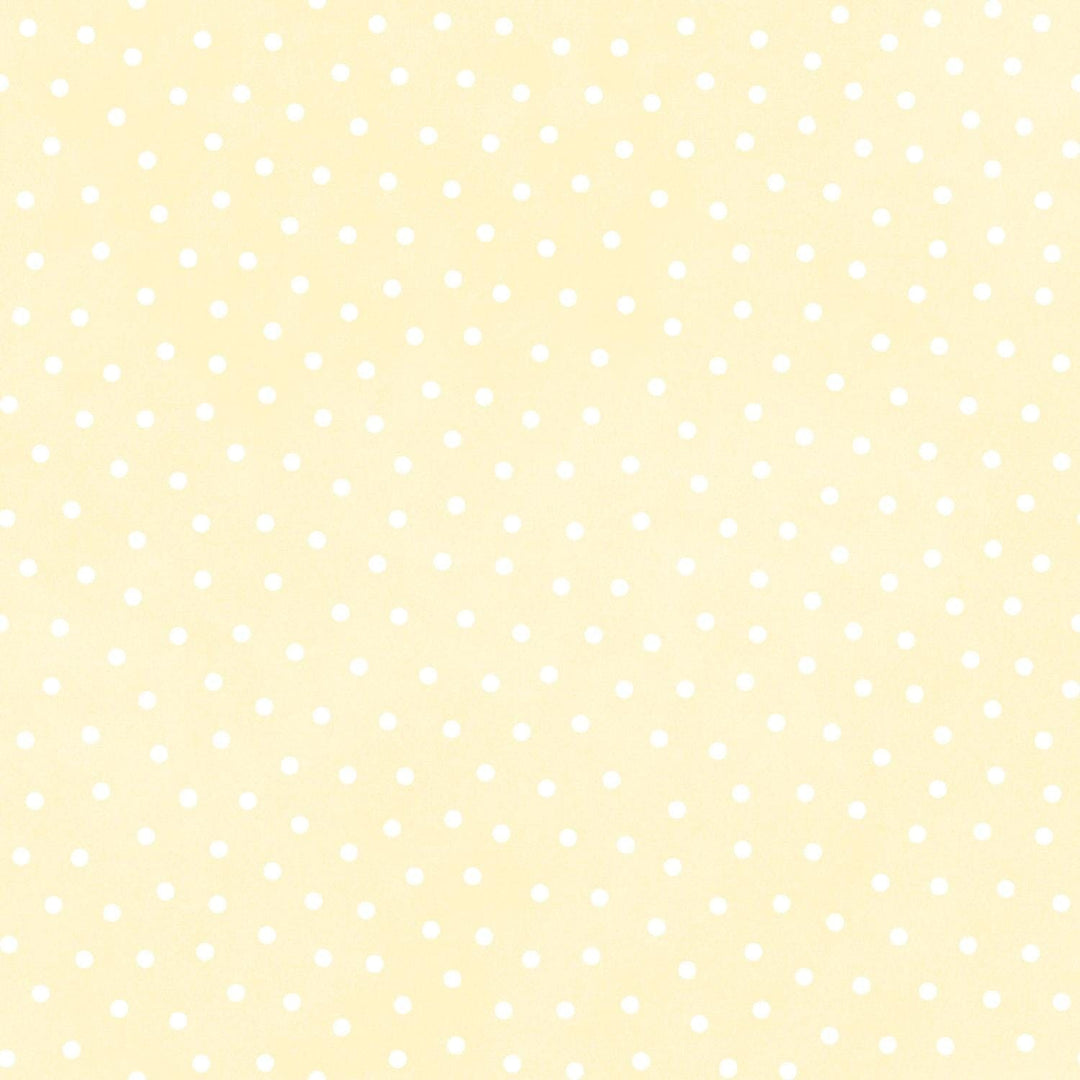 Little Lambies Woolies Flannel - Polka Dots Light Yellow MASF18506-SW