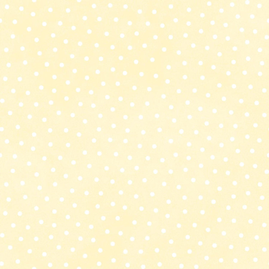 Little Lambies Woolies Flannel - Polka Dots Light Yellow MASF18506-SW