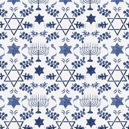 Love and Light - Star of David with Menorahs SEF7201-37