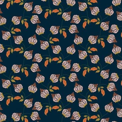 Moroccan Sunrise - Moroccan Desert Floral Navy PSF120-22575