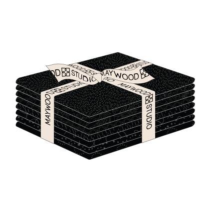 Solitaire Refreshed - Fat Quarter Bundle 8pcs Black FQ-MASSOLT-J