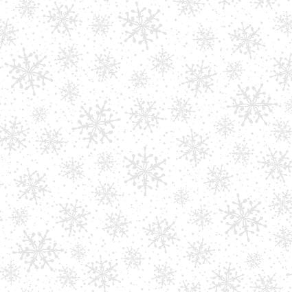 Solitaire Whites - Snowflakes MAS16007-UW