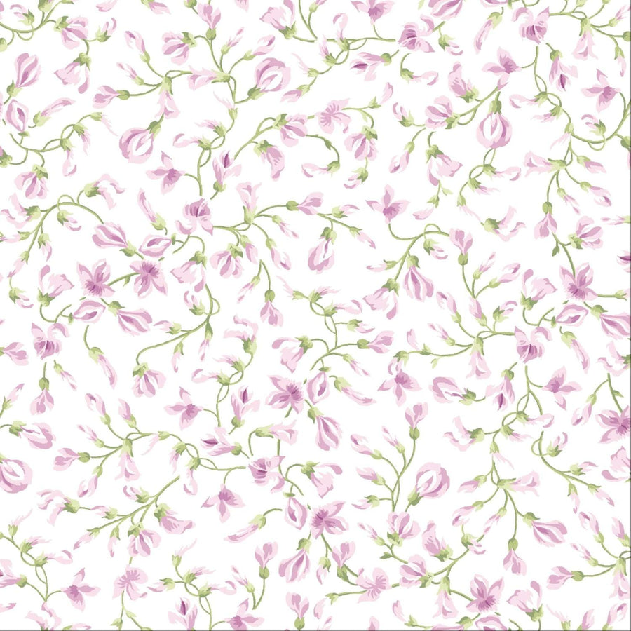 Sugar Lilac - Floral Buds White MAS10622-W