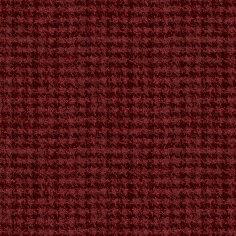 Woolies Flannel - Houndstooth Dark Red MASF18503-RJ