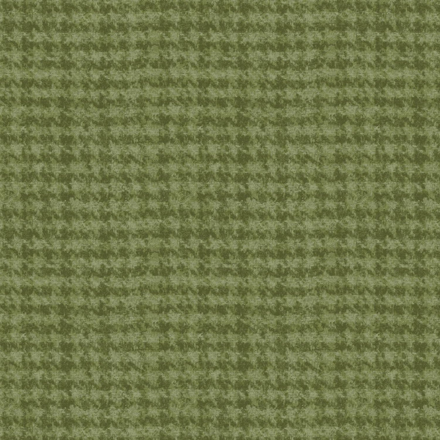 Woolies Flannel - Houndstooth Light Green MASF18503-G3