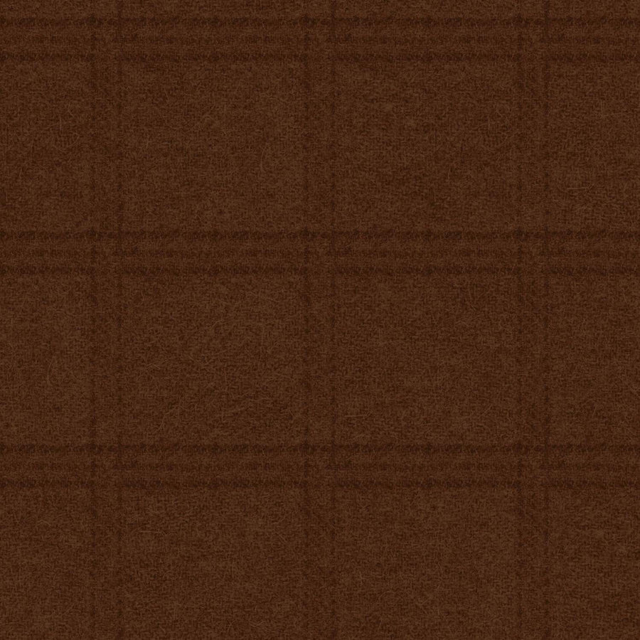 Woolies Flannel - Tartan Grid Brown MASF18511-A