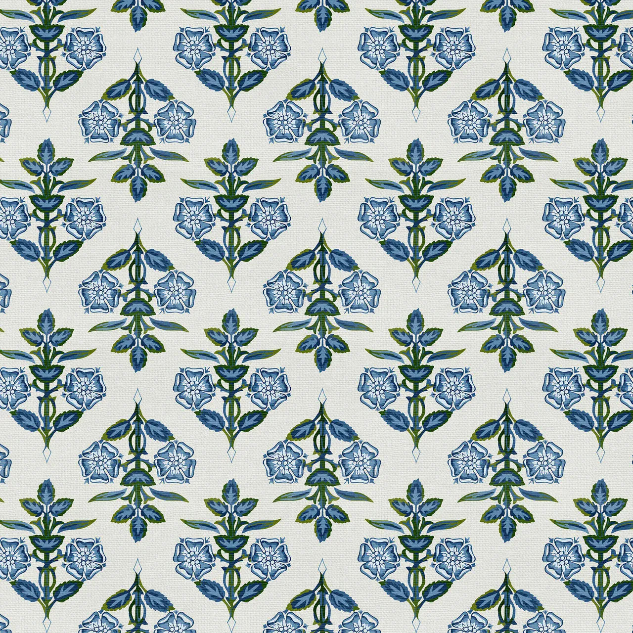 Ornamental Garden Blue - Grandma's Wallpaper PSF120-26786
