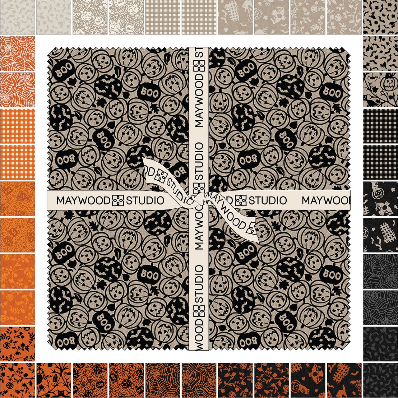 10 " Squares 42pcs - Pumpkin Grove SQ-MASPUGR
