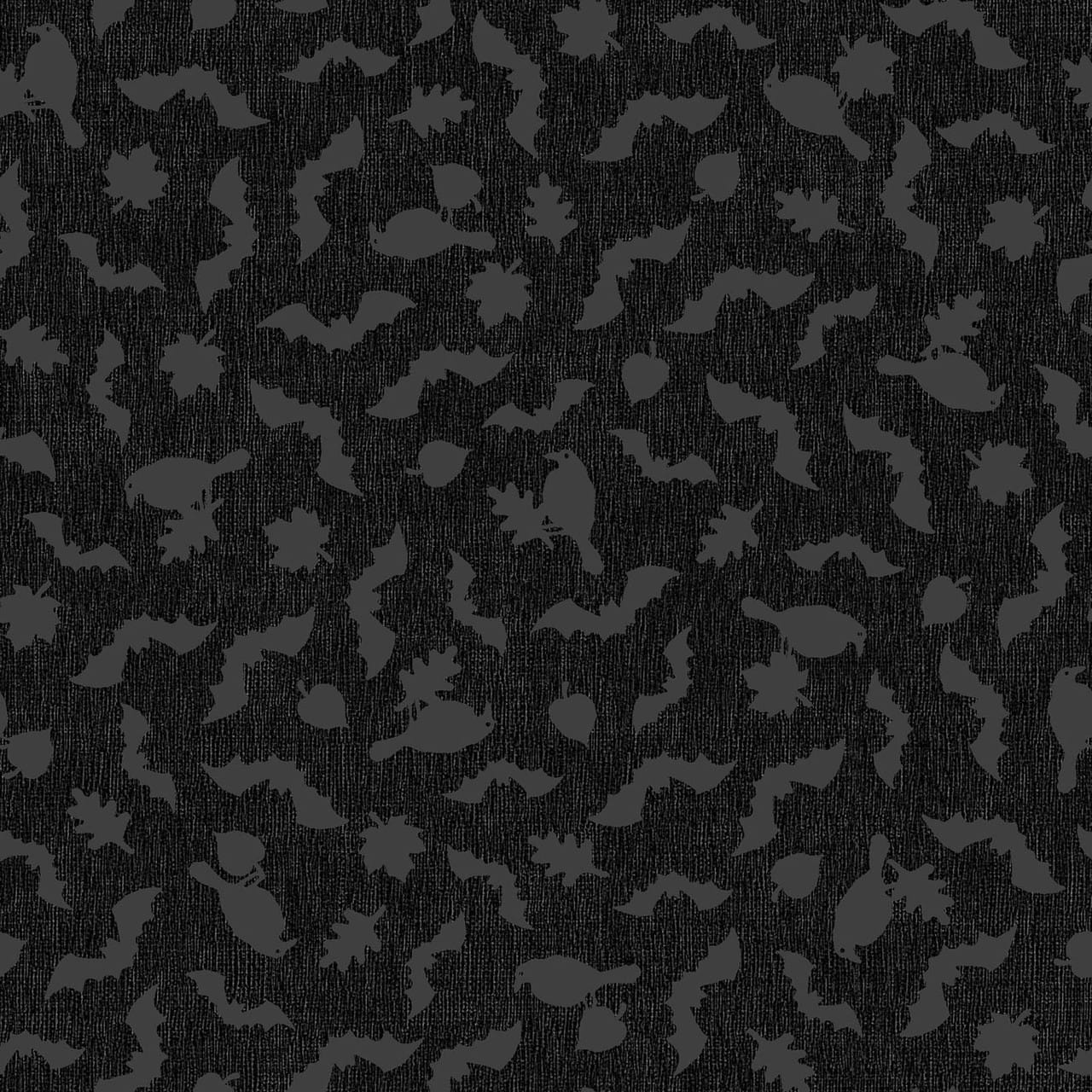Bats and Crows Black - Pumpkin Grove MAS11185-J