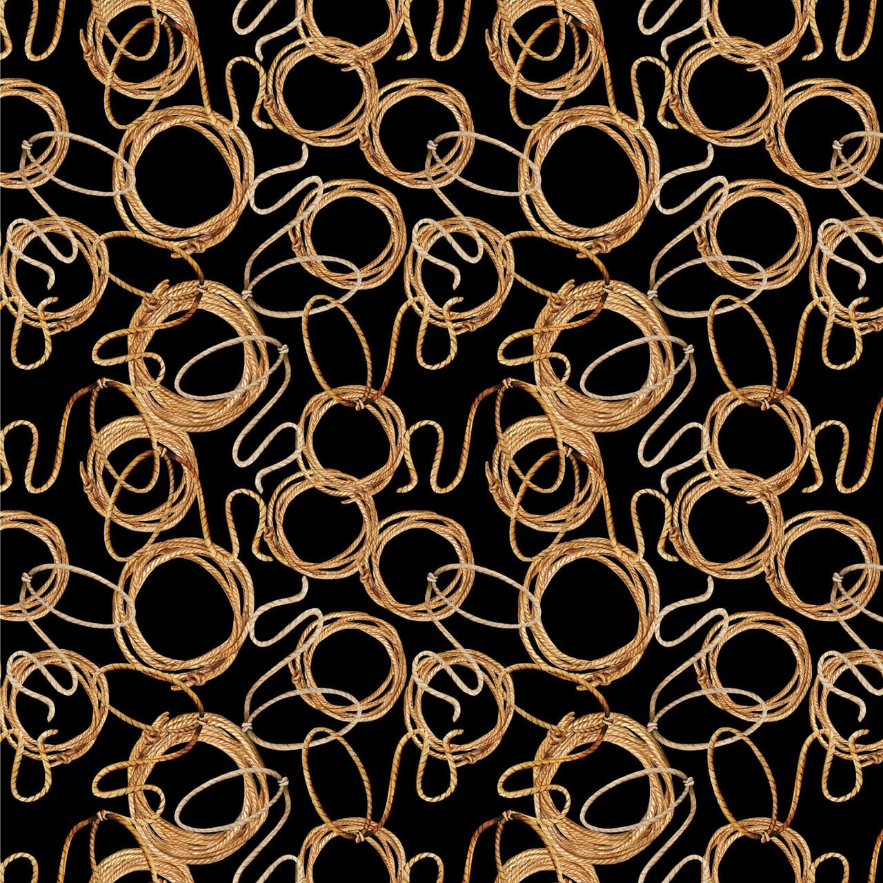 Lasso Allover Black - Gone country BEN14798-12