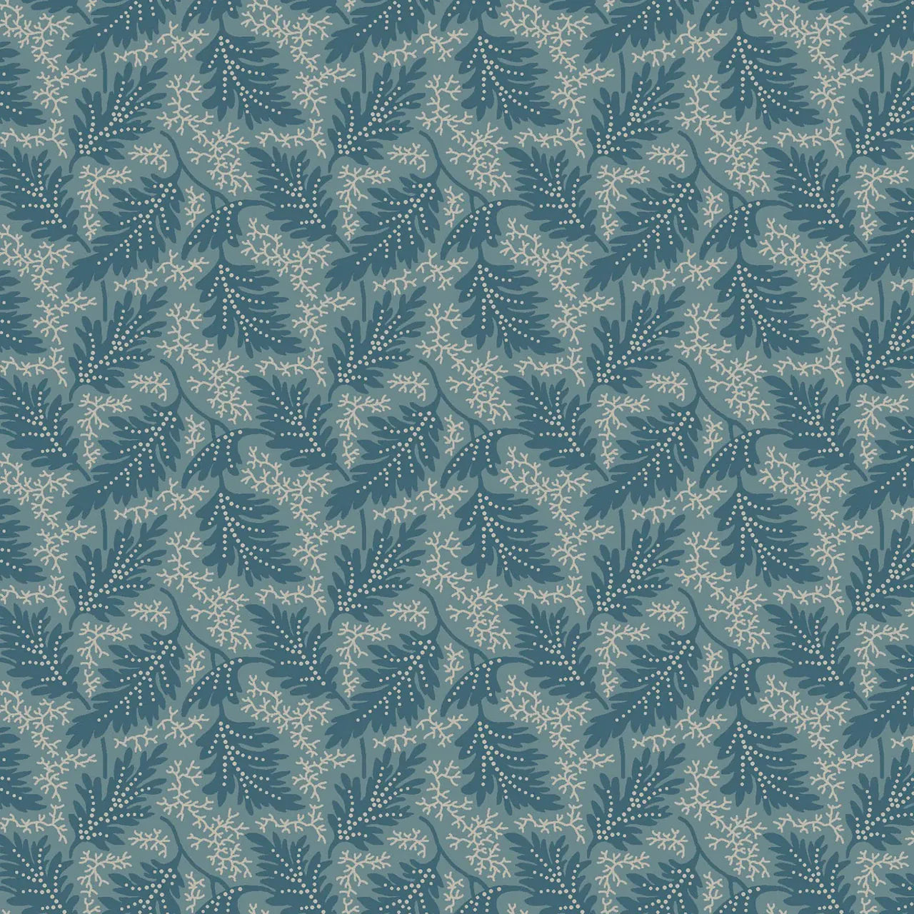 Leaves Teal - Midnight Bloom MAS11262-Q