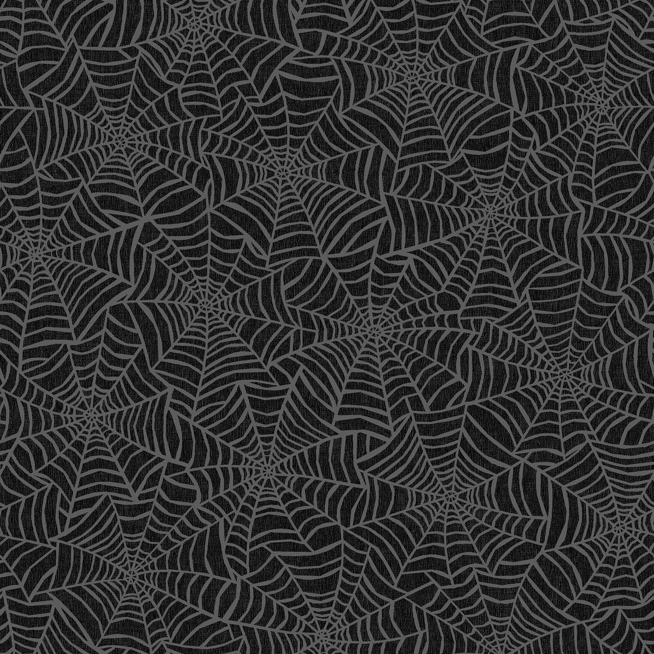 Spider Webs Black - Pumpkin Grove MAS11183-J