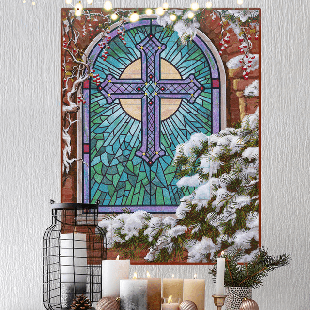 OESD - Christmas Cathedral Window Pattern 80357USB