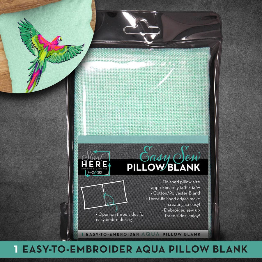 OESD - Easy Sew Pillow Blank Aqua OESD80435