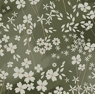 Tranquility - Large Floral Green 91139-75