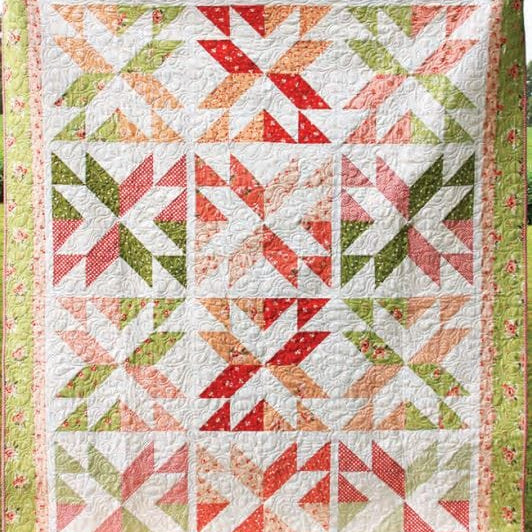 Precut! Stacking Stars Quilt Kit - 65" x 82" STCKNGSTRS-CQK