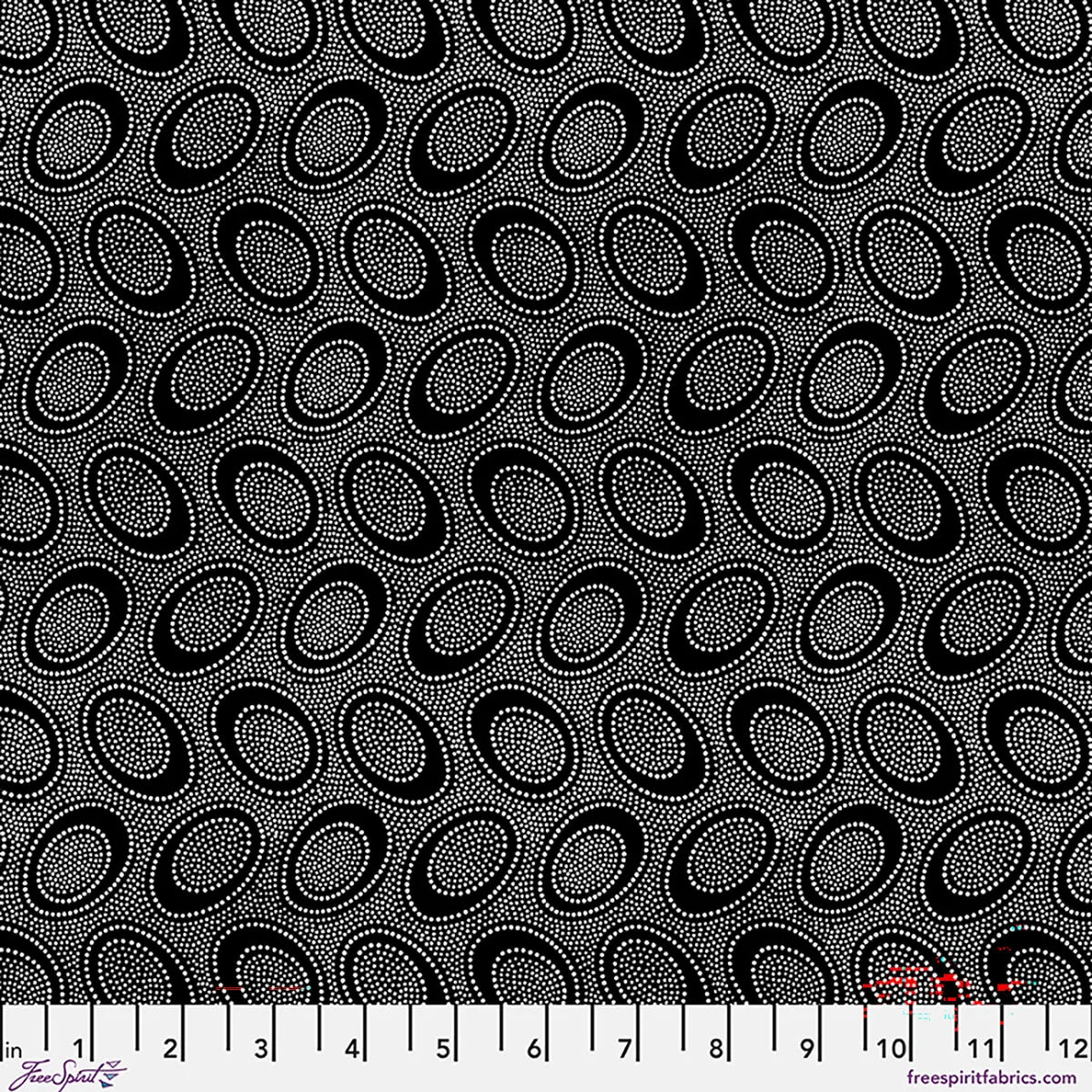 Aboriginal Dot Black - Kaffe Fassett Collective August 2026 PWGP071.BLACK