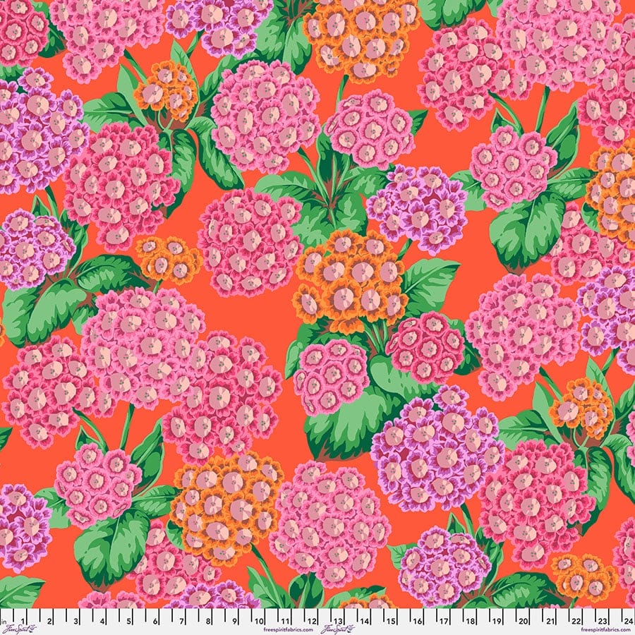 August 2025 Cotton Fabric - Alpines Red (FreeSpirit) PWPJ131.RED