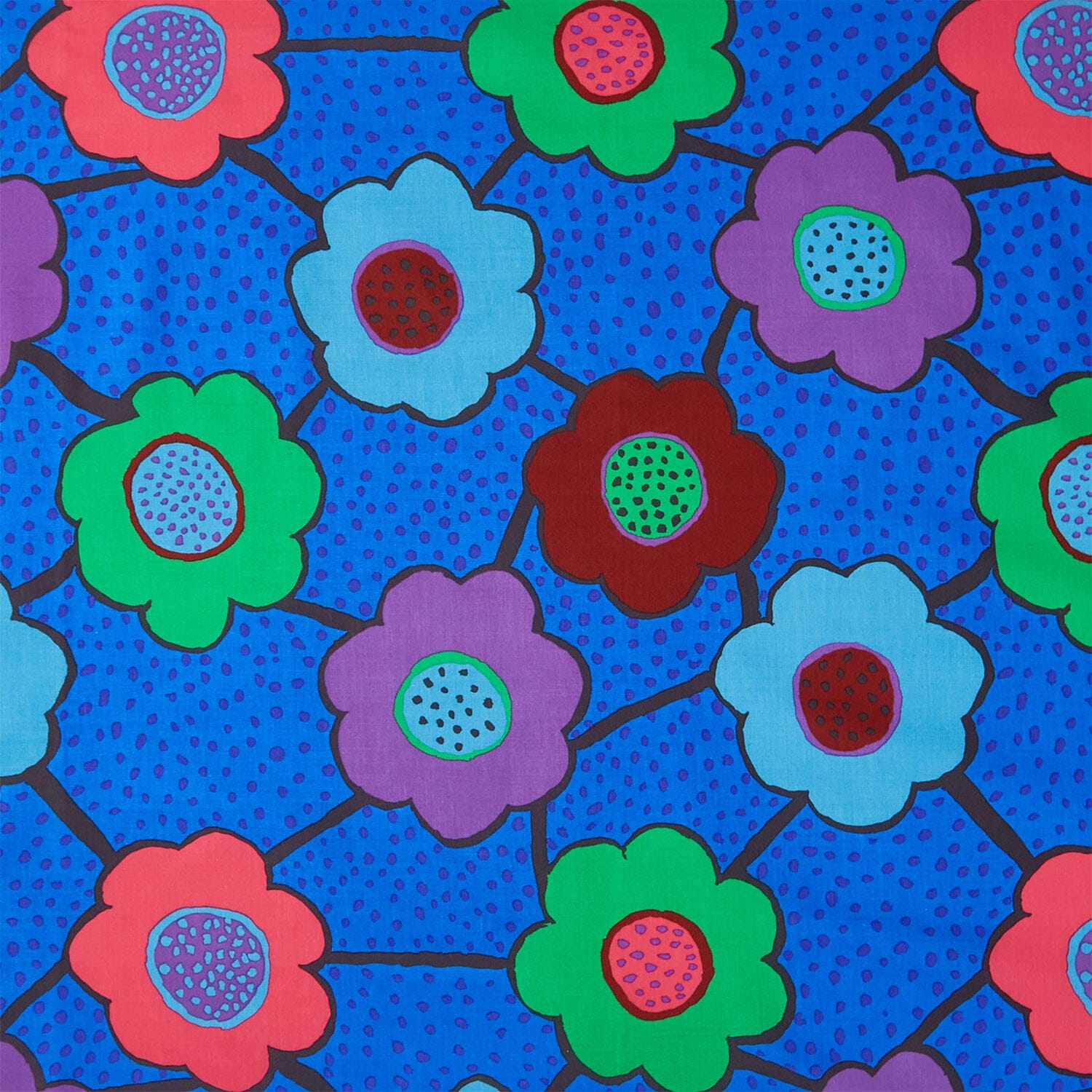 August 2025 Cotton Fabric - Floral Connections Blue (FreeSpirit) PWBM099.BLUE