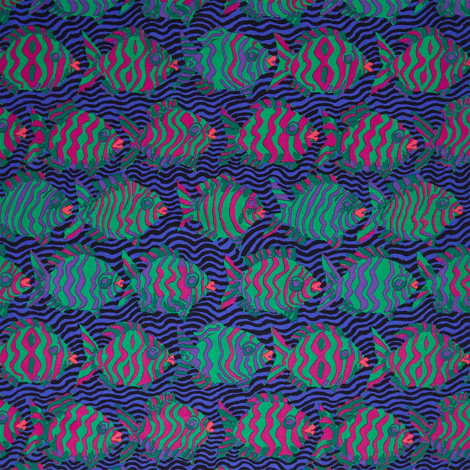 August 2025 Cotton Fabric - Minnows Blue (FreeSpirit) PWBM100.BLUE