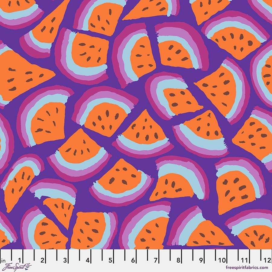 August 2025 Cotton Fabric - Slice Purple (FreeSpirit) PWBM101.PURPLE