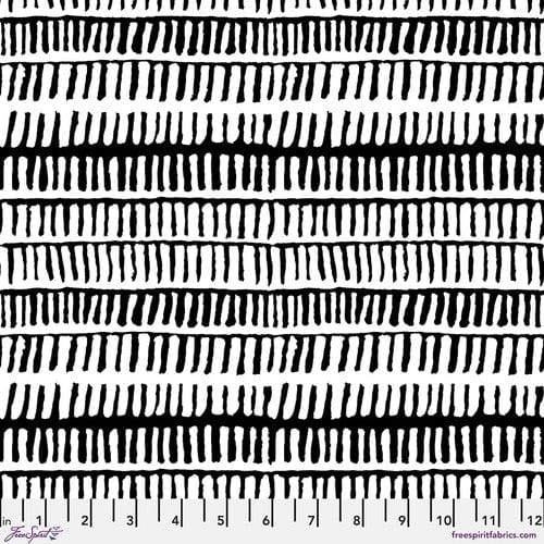 August 2025 Cotton Fabric - Zipper Stripe Zebra (FreeSpirit) PWBM103.ZEBRA