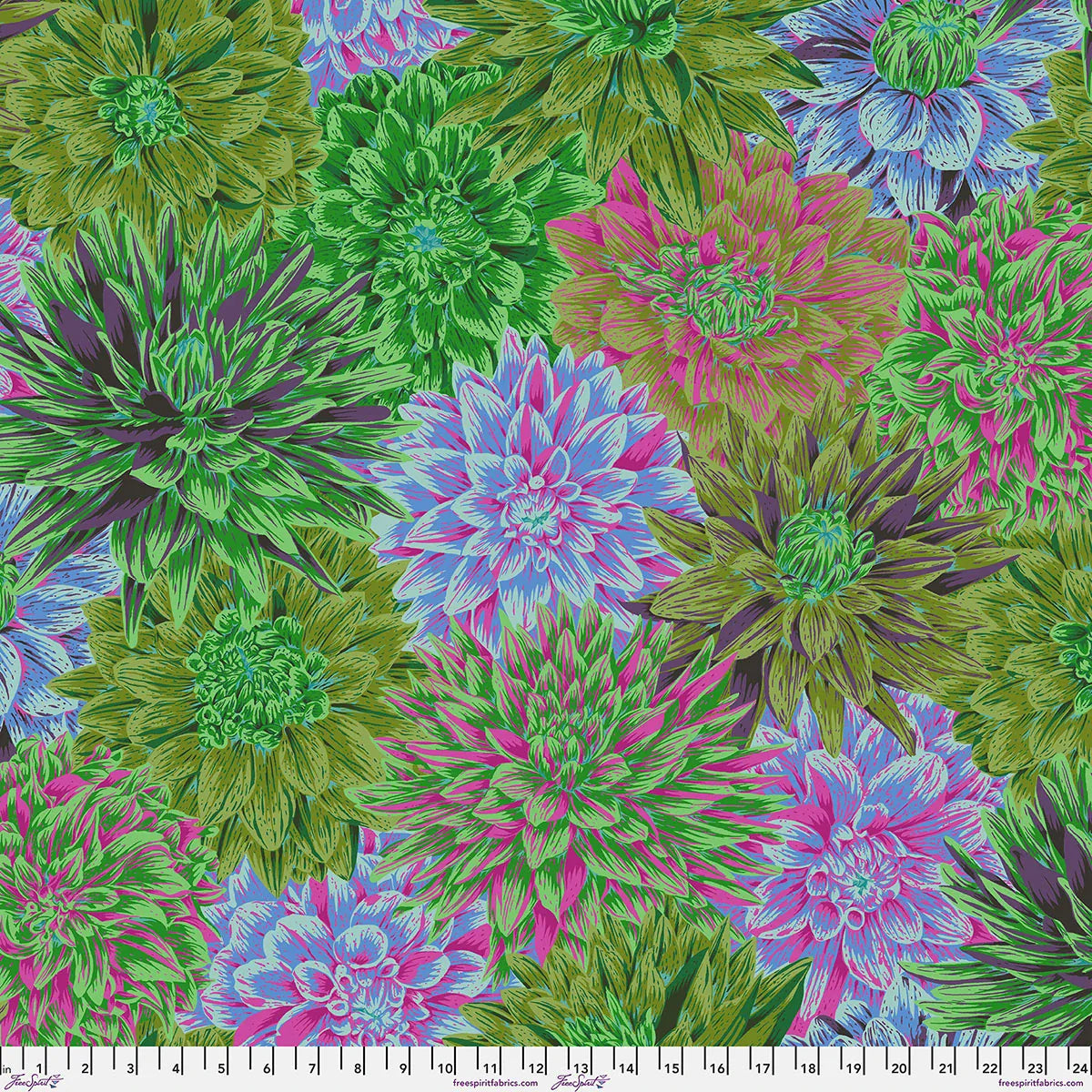 Bursting Stripes Green - Kaffe Fassett Collective August 2026 PWPJ137.GREEN