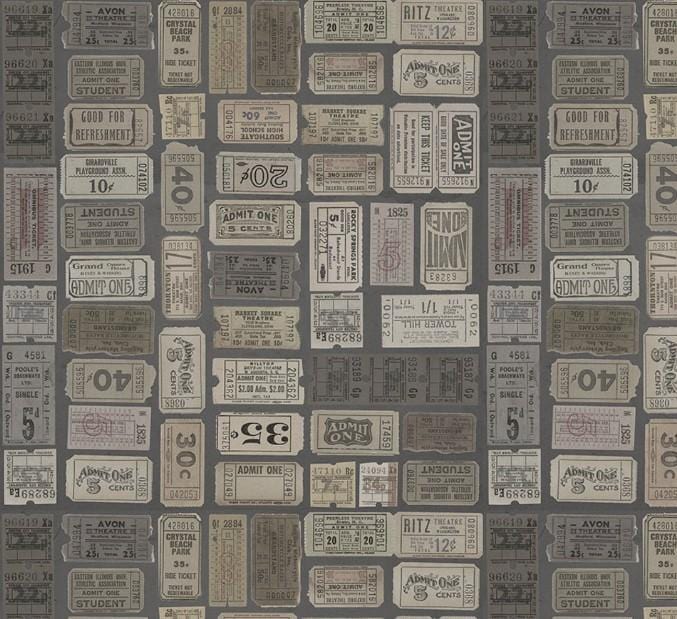 Charcoal Color Palette - Charcoal Tickets PWTH312.CHARCOAL
