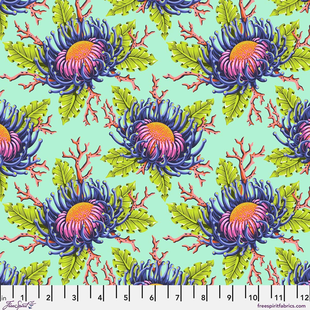 Floral Reef - Friends and Anemones Seafoam PWTP265-SEAFOAM