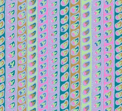 From The Archives - Lavender Paisly Stripes PWGP032.LAVENDER