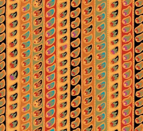 From The Archives - Paisley Stripes Antique PWGP032.ANTIQUE
