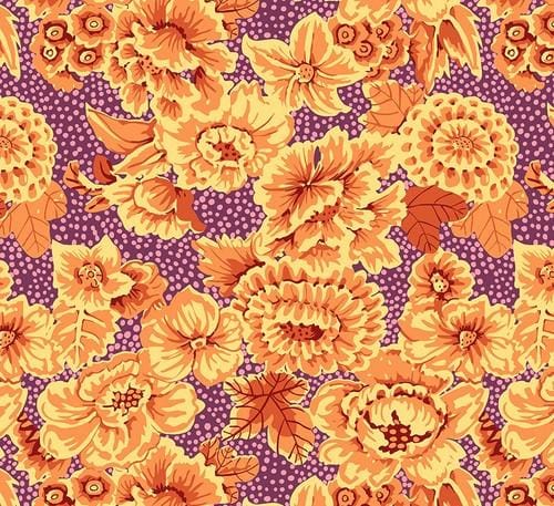 From The Archives - Plum Floral Dots PWGP002.PLUM